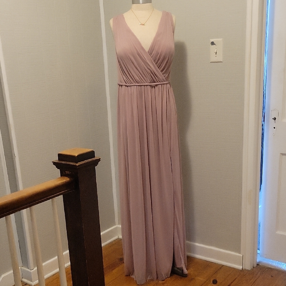 Azazie Dusty Mauve Maxi Dress Elegant and Timeless